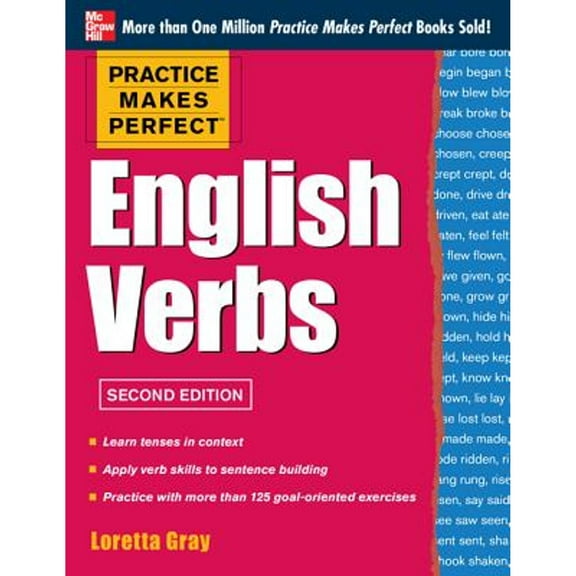 Pre-Owned Practice Makes Perfect English Verbs, 2nd Edition: With 125 Exercises + Free Flashcard App (Paperback) 0071807357 9780071807357