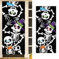 thumbnail image 2 of Clearance Under $2.4! 1PC 3D Skeleton Door Cover, Cute Halloween Home Decor for Door & Window, Cloth, (One Size, D), 2 of 9