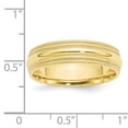 thumbnail image 7 of 10K Yellow Gold 6mm Double Milgrain Comfort Fit Band Ring Size 10.5, 7 of 7