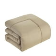 thumbnail image 3 of Supreme 7 Piece Bed-In-A-Bag All Season Solid Comforter & Sheet Set, Full, Taupe, 3 of 5