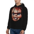 thumbnail image 3 of Lsque Chucky Pattern Casual Men's Hoodie,Hooded Sweatshirt with Kangaroo Pocket,Pullover Hoodie-X-Large, 3 of 8