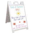 thumbnail image 1 of Signicade Sandwich Board with (2) 24 x 36 Write-on White Boards, Works with Wet Erase Markers, Double Sided (White) (BSW36PMAWT), 1 of 1