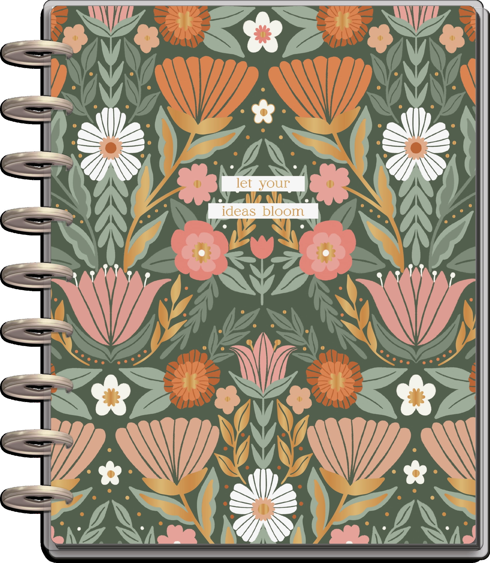 2023 Planner - Monthly/Weekly 12 Month -(8.75 x 9.75) Seasonal Florals by The Happy Planner
