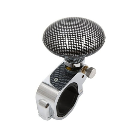 Carbon Fiber Spinners - Carbon Fiber Pattern Car Power Steering Wheel Handle Assister Spinner Knob Ball