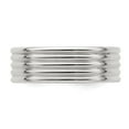thumbnail image 4 of Sterling Silver 7mm Polished 5-Row Fancy Band Size 13, 4 of 6
