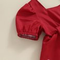 thumbnail image 4 of Bagilaanoe Toddler Baby Girl Valentine's Day Dress Heart Print Short Sleeve A-line Dresses Crossbody Bag 3M 6M 12M 18M 24M 3T Kids Casual Swing Sundress, 4 of 5
