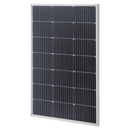 2-Pack 100W Monocrystalline Solar Panels, 23% Efficiency, Aluminum Frame, IP65 Waterproof for RV Boat Car Off-Grid