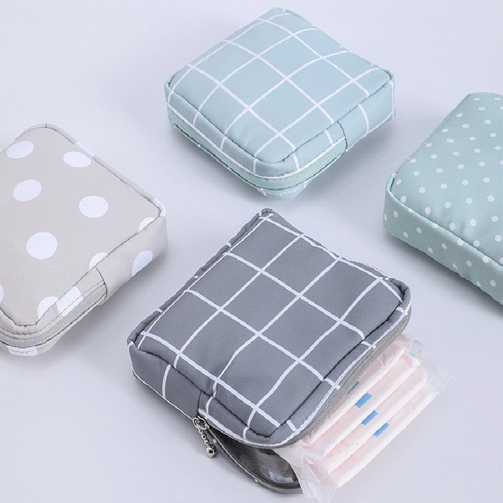 Sanitary Bag First Period Pad Pouch Accessory Pouch Ditsy Print Hand Sanitiser Bag, Sanitary Pad Holder