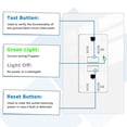 thumbnail image 5 of White GFCI Outlet 20Amp 4PK,Nineleaf White Outlets Receptacles,GFI Electrical Outlet with LED Indicator,Weather Resistant WR,Ground Fault Circuit Interrupters,120V,Wall Plates and Screws Included,ETL, 5 of 9