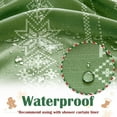 thumbnail image 3 of Christmas Shower Curtain White Snowflake on Red Shower Curtains for Bathroom Waterproof Fabric Winter Shower Curtain Happy New Year Xmas Decor Shower Curtain Set 72x72 Inches with Hooks, 3 of 6