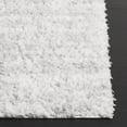 thumbnail image 4 of SAFAVIEH Rumi Serenity Distressed Polyester Shag Area Rug, Gray/Ivory, 5'3" x 7'6", 4 of 8