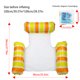thumbnail image 4 of Hamaca De Agua Colchón de aire inflable de PVC para niños, plegable, duradero para piscina de verano (naranja), 4 of 6