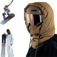thumbnail image 1 of Capuche Imperméable Doublée en Polaire, Masques de Ski Multifonctionnels 3-en-1 pour Cyclisme Ski, 1 of 8