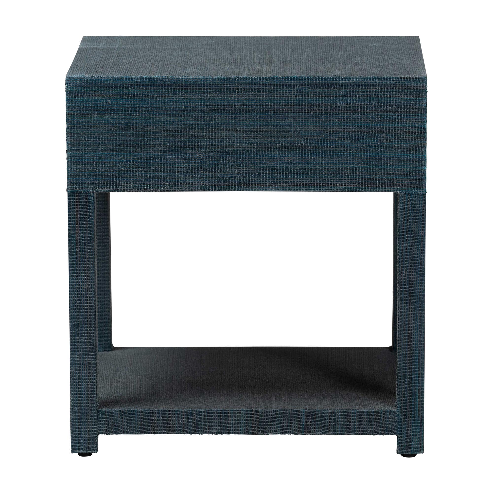 bali & pari Nata Boho Nightstand, 1-Drawer, Indigo Blue