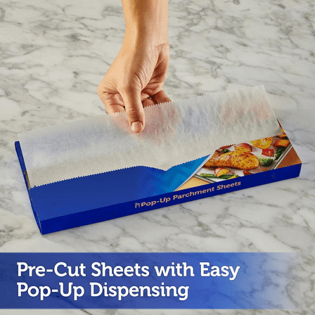 Pop-Up Parchment Paper Sheets, 10.7x13.6 Inch, 30 Sheets