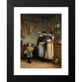 thumbnail image 2 of Adolf Von Becker 11x14 Black Modern Framed Museum Art Print Titled - Something for the Cat (1882), 2 of 5