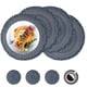 thumbnail image 1 of New Table Place Mats Set Of 8, Round Braided Woven Placemats,38cm Table Mats, Non Slip Washable Place Ma, 1 of 4