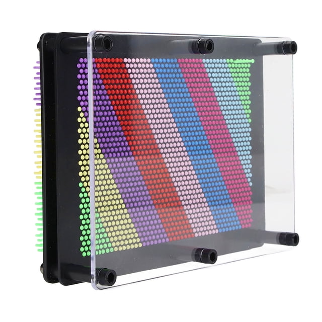 Needle Board Toy, 3D Plastic Pin Art Board For Home Black Frame