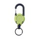 thumbnail image 2 of Llavero retráctil con carrete para llaves, cable telescópico, clip para llavero, mosquetón, llaveros verde, 2 of 9