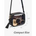 thumbnail image 3 of Bolso bandolera Yarnic transparente aprobado por el estadio para mujer, 3 of 6