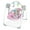 Pink, variant on Bright Starts Playful Paradise Portable Compact Baby Swing with Toys, Unisex, Newborn +