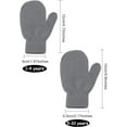 thumbnail image 3 of 3 Pairs Toddler Magic Stretch Mittens Little Girls Soft Knit Mitten Baby Boys Winter Knitted Gloves, 3 of 5