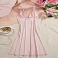 thumbnail image 4 of Gytharion Women's Silk Satin Nightgowns Cute Lace Bow V-Neck Spaghetti Strap Mini Sleepdress Soft Comfy Sleeveless Cami Nightdress Loungewear Sleepwear for Women, 4 of 7