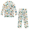 thumbnail image 4 of Xoenoiee Camping RVs Campfire Compass Tree Floral Leaves Print Boys Suits Slim Fit Tuxedo 2 Piece Kids Blazer Jacket Pants Formal Fashion Ring Bearer Outfit for Wedding, 11-12 Years, 4 of 7