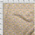 thumbnail image 3 of oneOone Cotton Poplin Yellow Fabric Fruits Peach Fabric For Sewing Printed Craft Fabric By The Yard 42 Inch Wide, 3 of 4