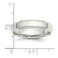 thumbnail image 5 of 925 Sterling Silver 5mm Bevel Edge Band Ring Size 11.5, 5 of 6
