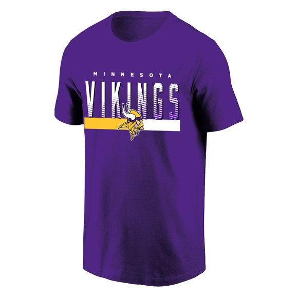 NFL Minnesota Vikings Line Fade Purple X-Large T-Shirt