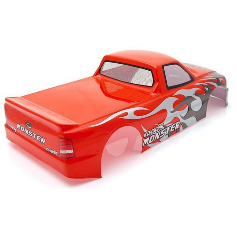 for 1 10 RC Car Venom T 10 PVC Painted Body Shell 1 10 RC Car Pick Up Truck Width 205Mm Wheelbase 255Mm Red