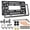 License Pate Frame Black Aluminum, variant on Universal Front License Plate Bumper Mount Kit, Black Aluminum Car Tag Holder Adapter with Anti-Theft Lock Screw Caps, Fits US Cars, Trailers and Trucks