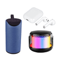 thumbnail image 1 of Combo bocinas bluetooth con radio FM + audifonos Azul, 1 of 5
