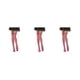 thumbnail image 5 of Sonducket Pack de 2 calcetines a rayas tallas grandes hasta el muslo transpirabilidad cómodos fáciles de combinar moda sin medias rojo blanco a Type1 NO1, 5 of 6