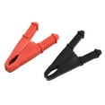 2 Pack 50A Red Black 75Mm Insulated For Alligator Clip Car Battery Test