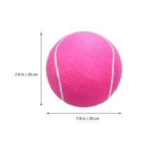 OULII 1Pack Durable Tennis Balls for Families Outdoor Sports Rubber Pink