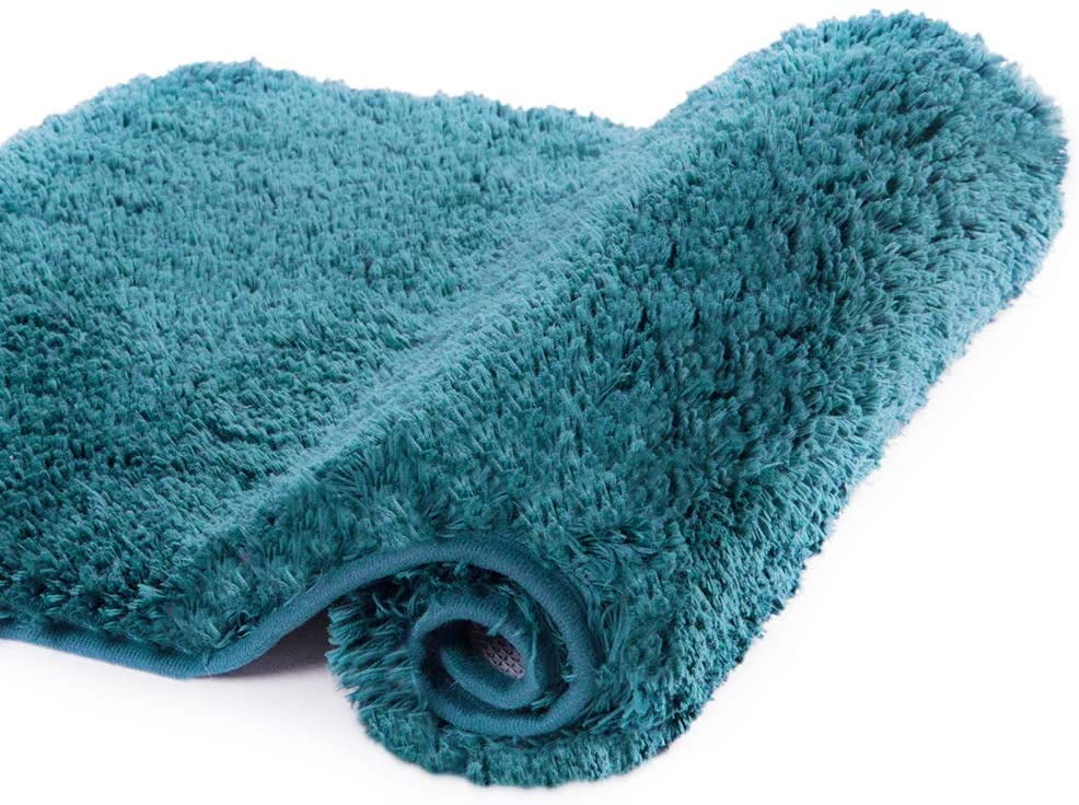 Bath Rug for Bathroom Non Slip Bathroom Mat (20 x 32, Turquoise) Water