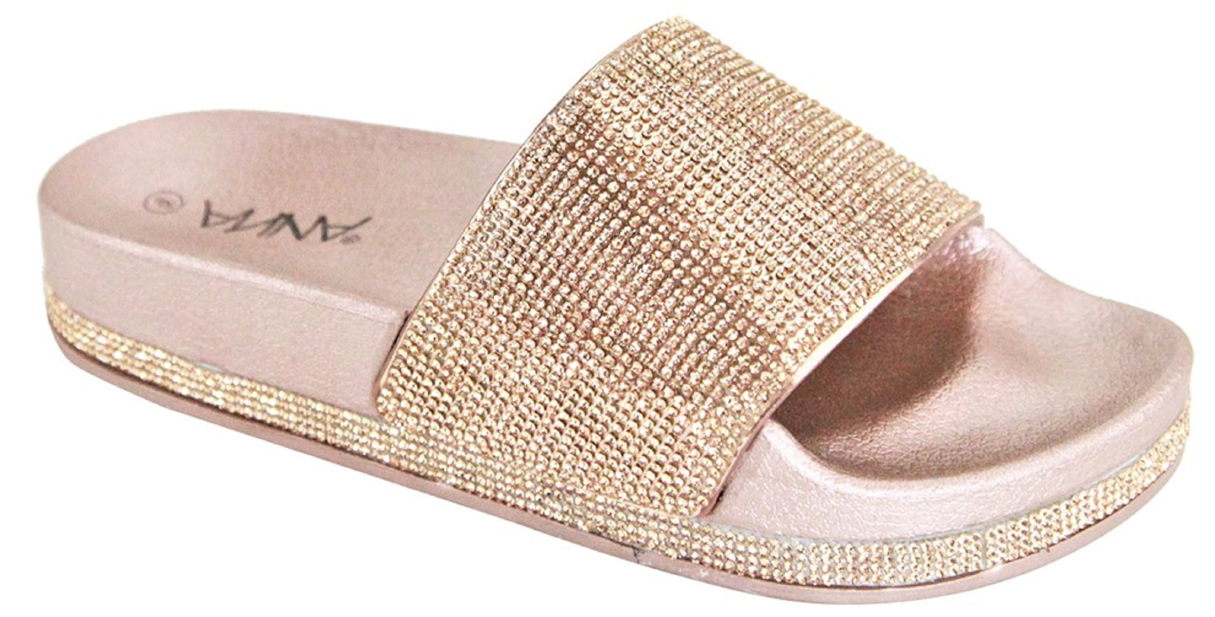 walmart rose gold sandals