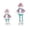 B, variant on Candy Colored Santa Dolls Expandable That A Playful and Unique Style To Your Standing Out From Traditional Decorations.