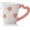Pink, variant on Pekkaxy Ceramic Coffee Mug - 8.5 Oz Elegant 3D Heart Embossed Tea Cups for Latte, Hot Tea, Cappuccino, Milk - Microwave & Dishwasher Safe Cup for Lover Mom Birthday Christmas Valentine's Day Gifts