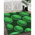 thumbnail image 3 of Ahgly Company Machine Washable Indoor Rectangle Transitional Deep Emerald Green Area Rugs, 2' x 3', 3 of 7