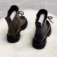 thumbnail image 5 of Gran oferta 2023 Otoño/Invierno nueva cabeza redonda pierna corta juvenil Street Riderew botines con cordones botas planas Martin para mujer, 5 of 5