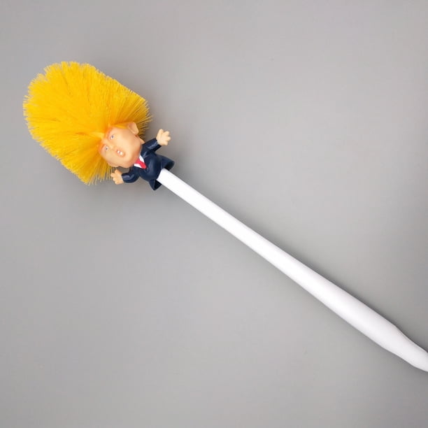 Escobilla de inodoro Trump, limpiador original de escobilla de inodoro Donald Trump, divertido limpiador de inodoro, hace que el inodoro vuelva a ser genial, comandante en basura (escobilla
