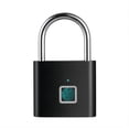 thumbnail image 1 of TFixol Compact Fingerprint Padlock with 10 Fingerprint Capacity, Waterproof & Anti-Rust Design, Secure Black Travel Lock SY11 (Built-in Battery), 1 of 7