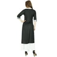 thumbnail image 5 of Bimba Women Rayon Kurta Kurti 3/4 Sleeve Formal Tunic- Custom Stitch Clothing, 5 of 5