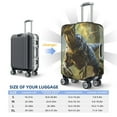 thumbnail image 5 of Haiem Ferocious Dinosaur Luggage Cover Printed Suitcase Covers for Luggage Elastic Washable Suitcase Protector Fits 18-32 Inch Luggage-Large, 5 of 8