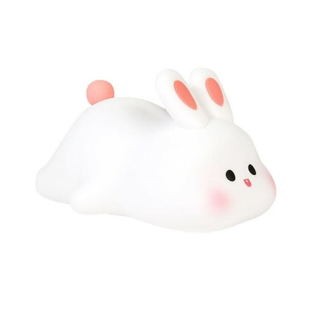 Big Face Rabbit Patting Small NightLight Colorful Toy Ornaments Lamps Cute F5H4[ A9Y8