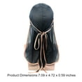 thumbnail image 5 of Tapa sedosa con capó de sombrero con la elasticidad de la manera larga elasticidad flexible ajustable para los ciclistas Hip-Hop Lovers Daily Decoration Black Rose Gold Edge Scienceny  AP008480-07B, 5 of 5
