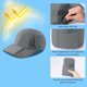thumbnail image 5 of UPF 50+ Foldable Fishing Hat Baseball Cap with Removable Neck Flap Portable for Men Women Golf Hiking, 5 of 5